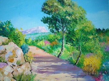 PLS01 美しい風景庭園 Oil Paintings